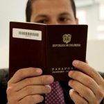 What is needed to get a Colombian passport for the first time?