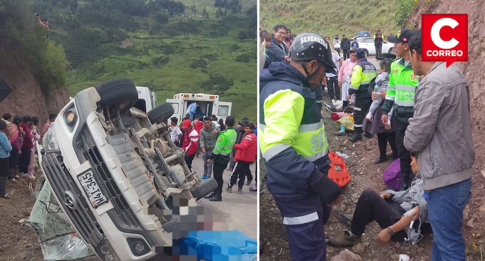 Accident on the Lircay - Huancavelica road leaves seven injured and two dead