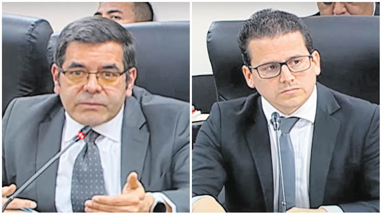 EN FISCALIZACIÓN. El oficial mayor y el director de administración no aceptan responsabilidades.