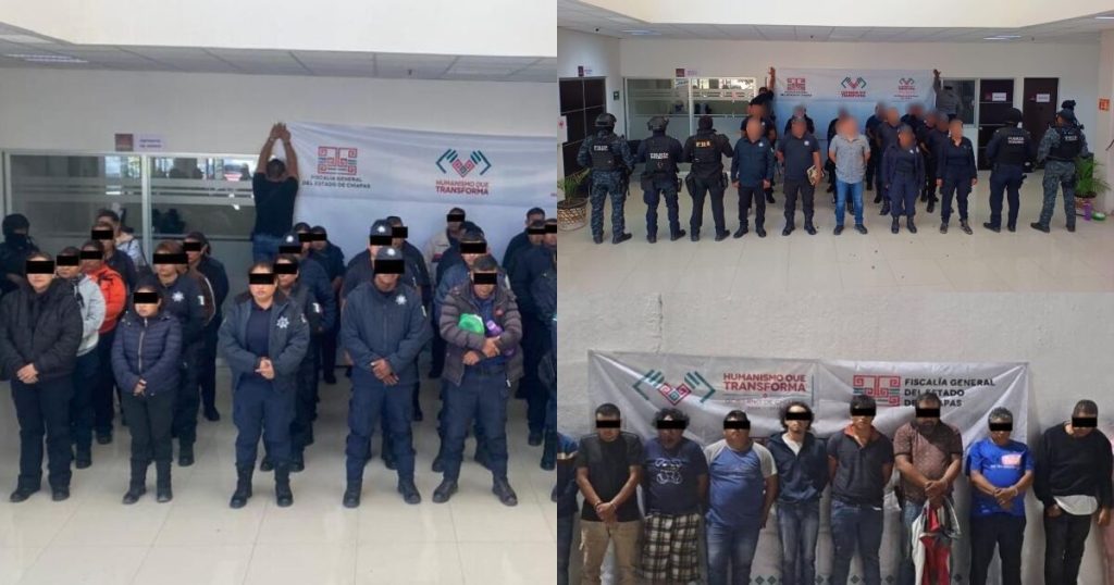 Chiapas authorities capture officials and police officers by extortion network