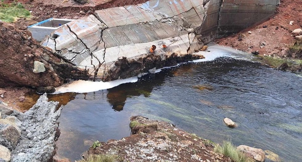 Concepción: Three months after inauguration, the dam collapses in Quero