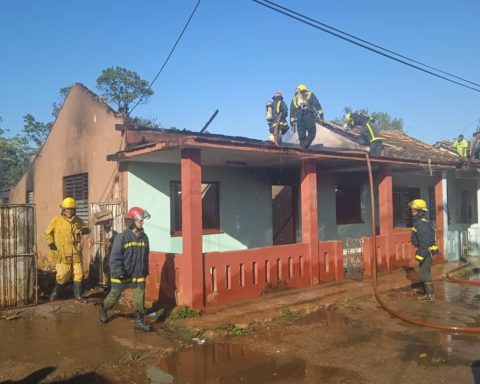 Damage to homes and two injured by fire in Artemisa