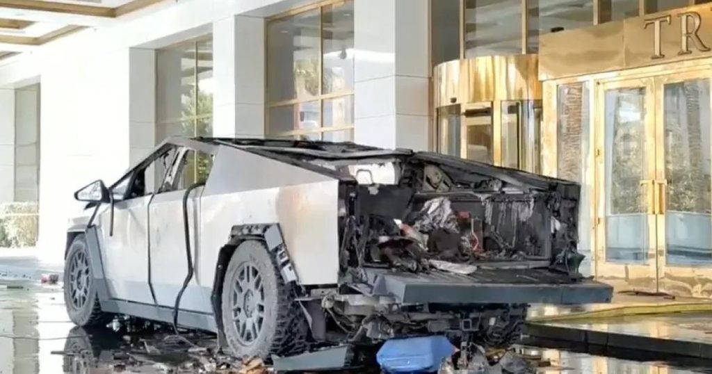 Driver of vehicle that exploded in front of hotel in Las Vegas left two letters criticizing the government