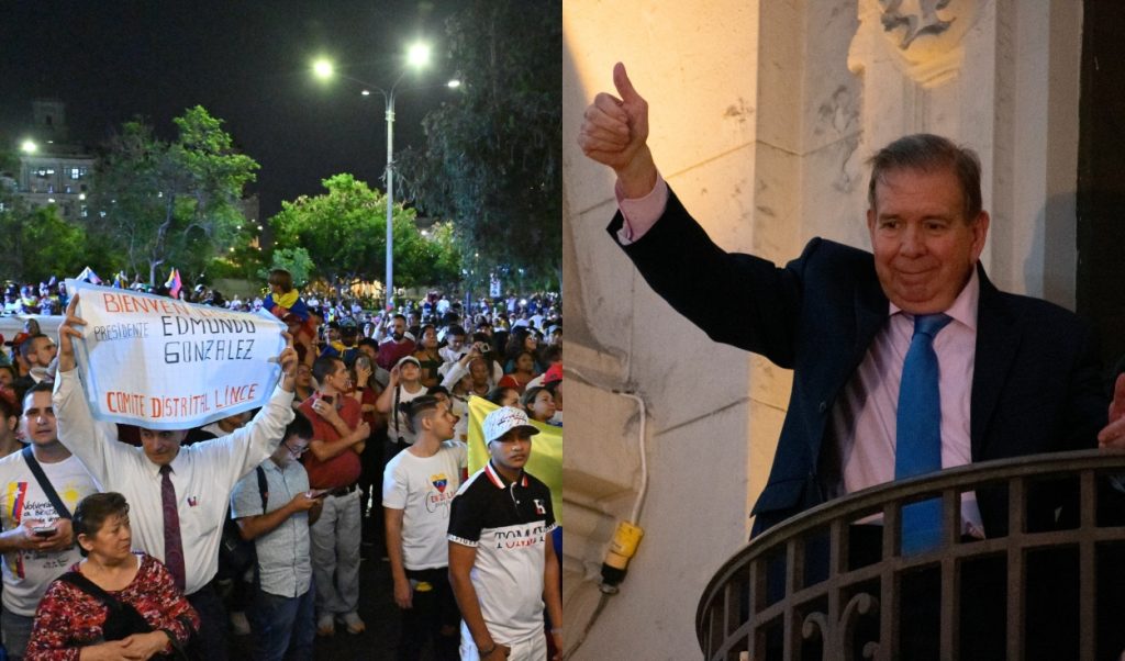 Edmundo González gave Balconazo in Plaza San Martín and left a message to Venezuelans: "We will all go home soon"