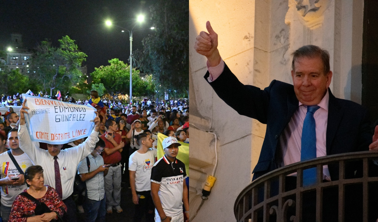 Edmundo González gave Balconazo in Plaza San Martín and left a message to Venezuelans: "We will all go home soon"