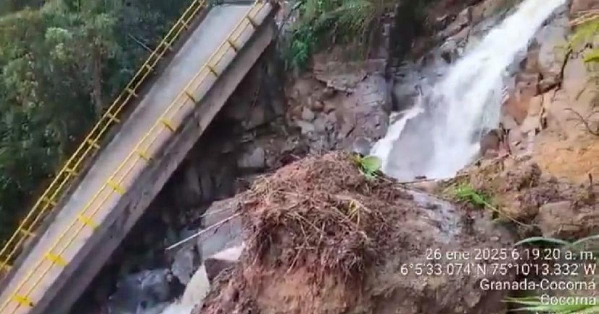 Floods leave more than 2,000 people affected in the municipalities of Cocorná and Granada, Antioquia