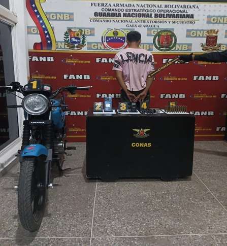 GNB seized 30 rifle bullets belonging to Wilmer Guayabal