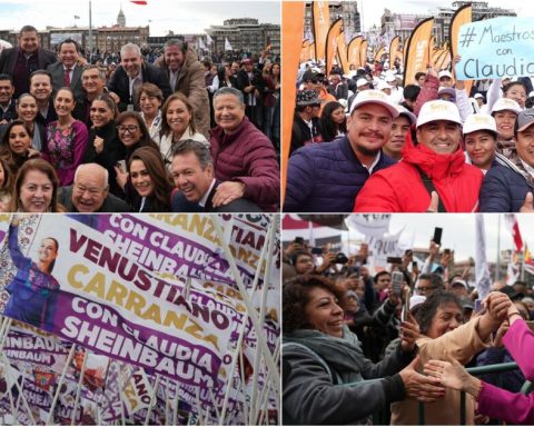 Governors, unions and opposition attend Sheinbaum's report in the Zócalo