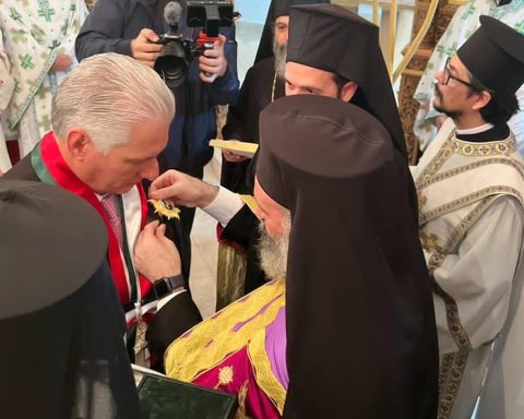 Greek Orthodox Church gives Díaz-Canel the Order of Ecumenical Patriarch Bartolomeo