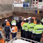 Huancayo: One dead and three injured leaves a construction site collapsing