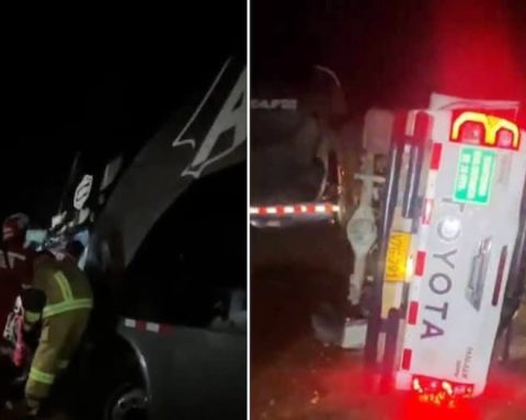 Jauja: 13 injured and one dead leaves crash between bus and truck