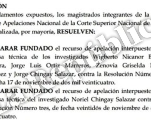 Judiciary annuls preventive detention against Nicanor Boluarte and others investigated in the 'Waykis in the shadow' case