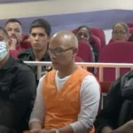 El asesino Víctor Luis Hozman Reyes durante la sesión del Tribunal Supremo Popular en Matanzas