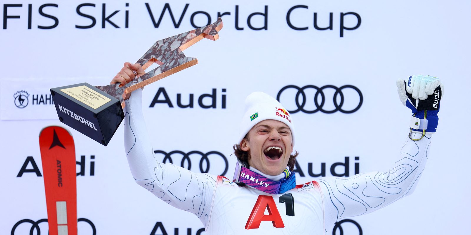 Lucas Pinheiro takes the podium again at the Alpine Skiing World Cup