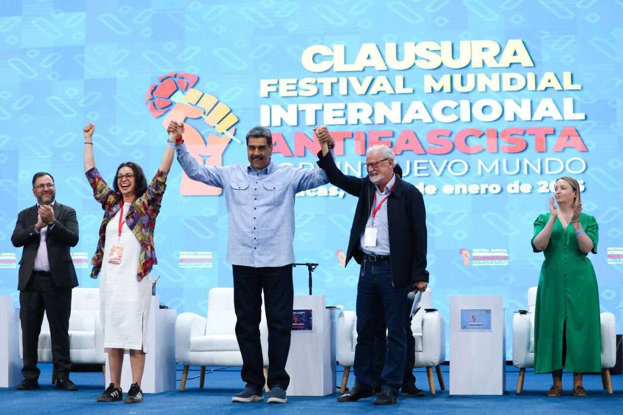 Maduro closed the International Anti-Fascist World Festival for a New World