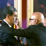 Nicolás Maduro durante la toma de posesión para un tercer mandato presidencial