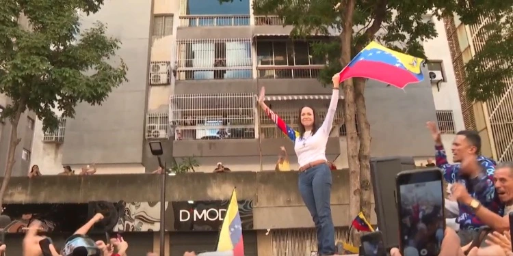 María Corina Machado detained by Chavista forces after popular rally