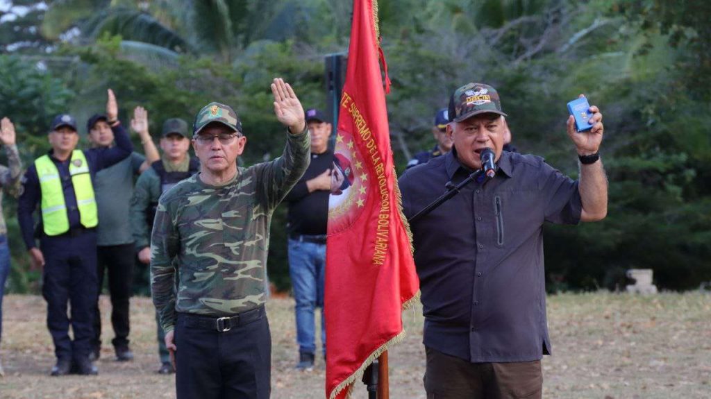 Minister Cabello swore in revolutionary combatants in Yaracuy