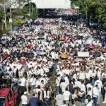 Morenistas march in Tabasco "For Peace" and in support of Governor Javier May