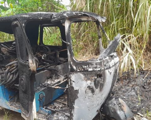 Perene: They burn a minor vehicle loaded with bananas that would have been stolen by criminals