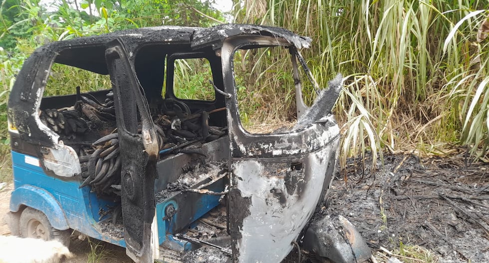 Perene: They burn a minor vehicle loaded with bananas that would have been stolen by criminals