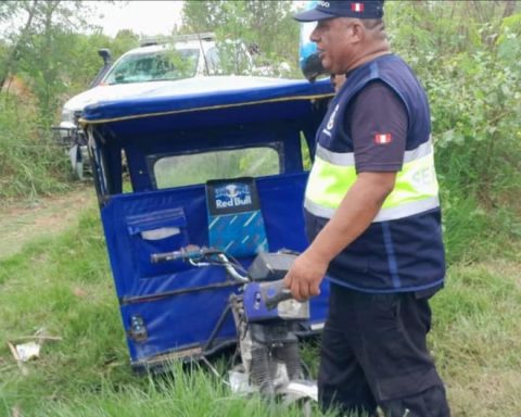 Piura: Dismantled motorcycle taxi found