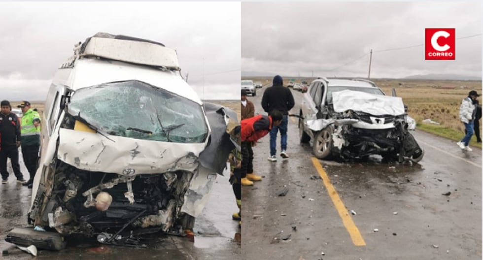 Puno: Two dead and several injured after two vehicles collide on the Azángaro-Juliaca road