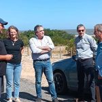 Secretary and candidate for mayor Guillermo Rodríguez toured eastern beaches