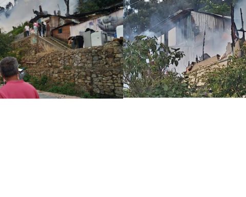 Six housing affected, 27 people affected and four injured left fire in La Paz neighborhood in Bogotá