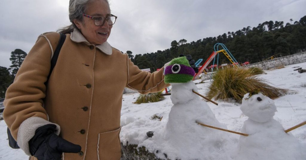 Snow also falls in Mexico, this is how it was experienced in these states