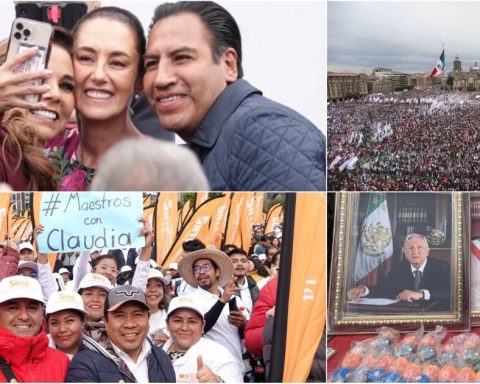 Thousands support Sheinbaum in his first 100 days… and they do not forget AMLO