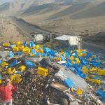 Truck with 18 tons of fish that was being transported to Lima overturns