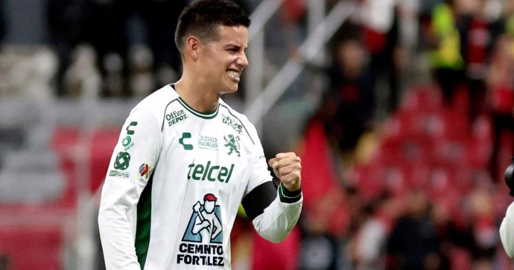 [Video] James Rodríguez shone in his debut with León: captain, penalty and victory