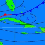 El frente frío afectará a Cuba este jueves