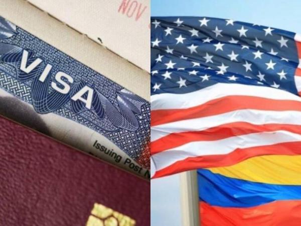 When would visas for the United States be issued again in Colombia?