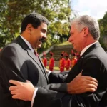 Nicolás Maduro y Miguel Díaz-Canel en Caracas, Venezuela