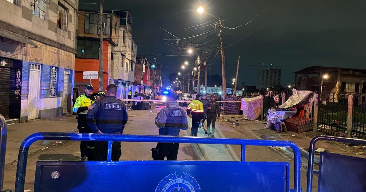 A dead and seven injured left Granada in the center of Bogotá