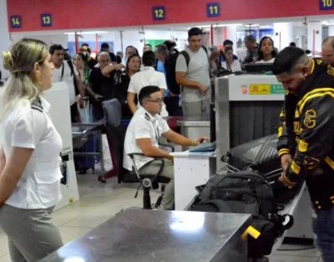 Armas, aeropuerto, aduana