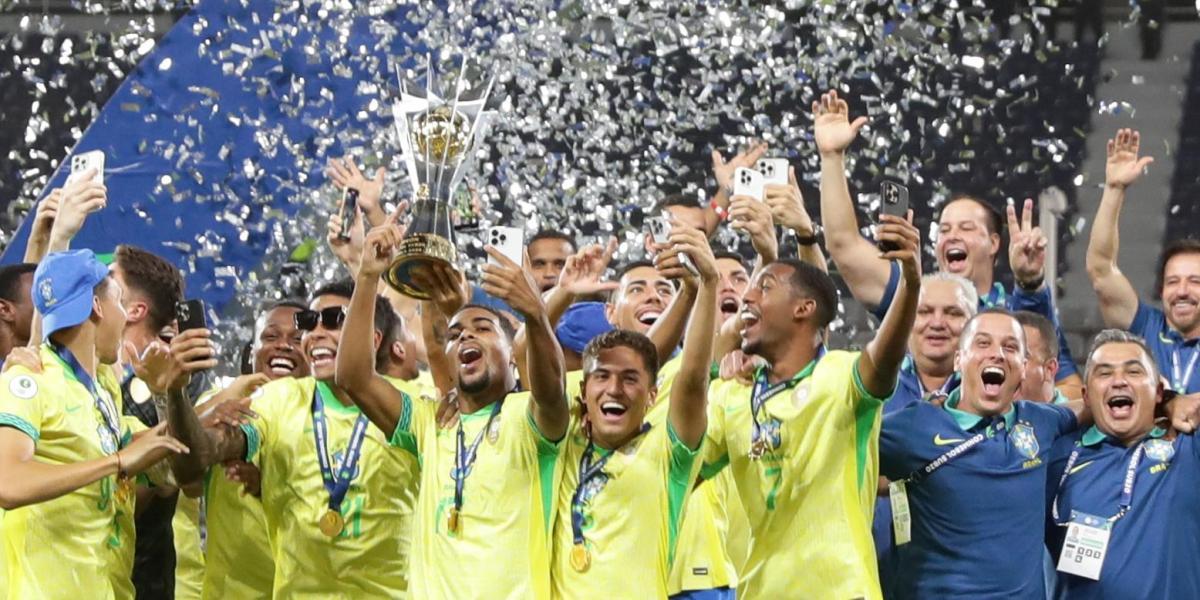 Brazil, U-20 South American champion with 'Help' from Paraguay