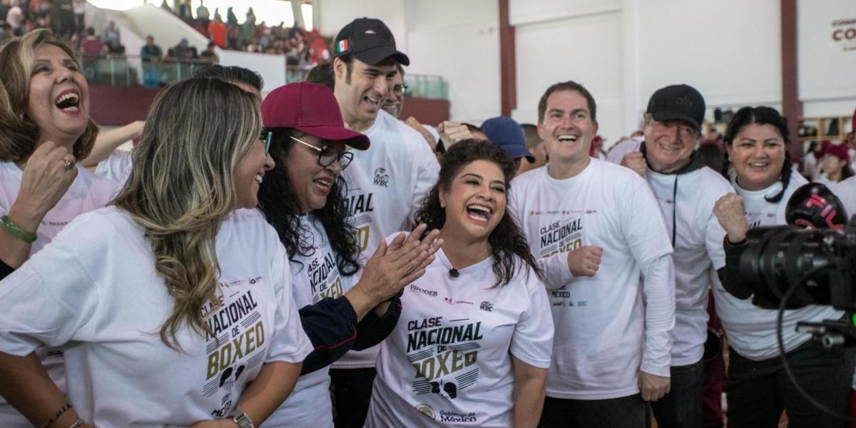 Clara Brugada heads the first "National class by boxing for peace 2025"