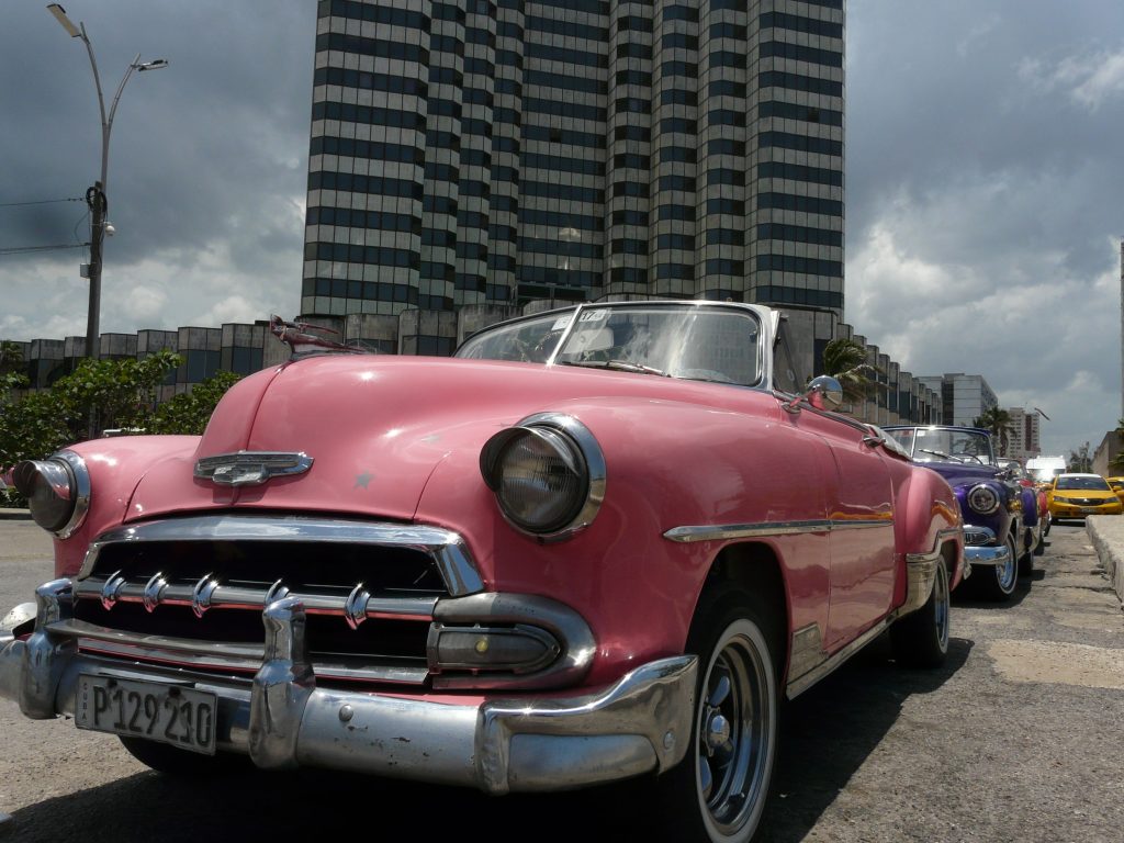 Classic and Tropicana cars make a dumbbell to lift tourism