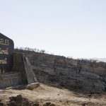 Completely extinguished forest fires of Los Angeles after three weeks