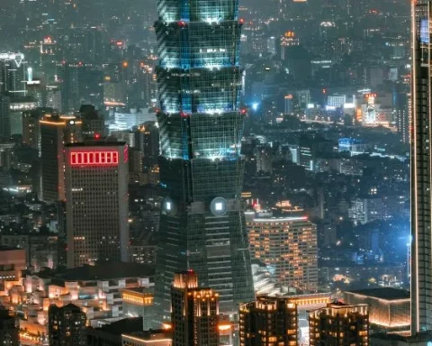 La ciudad de Taipéi, en Taiwán