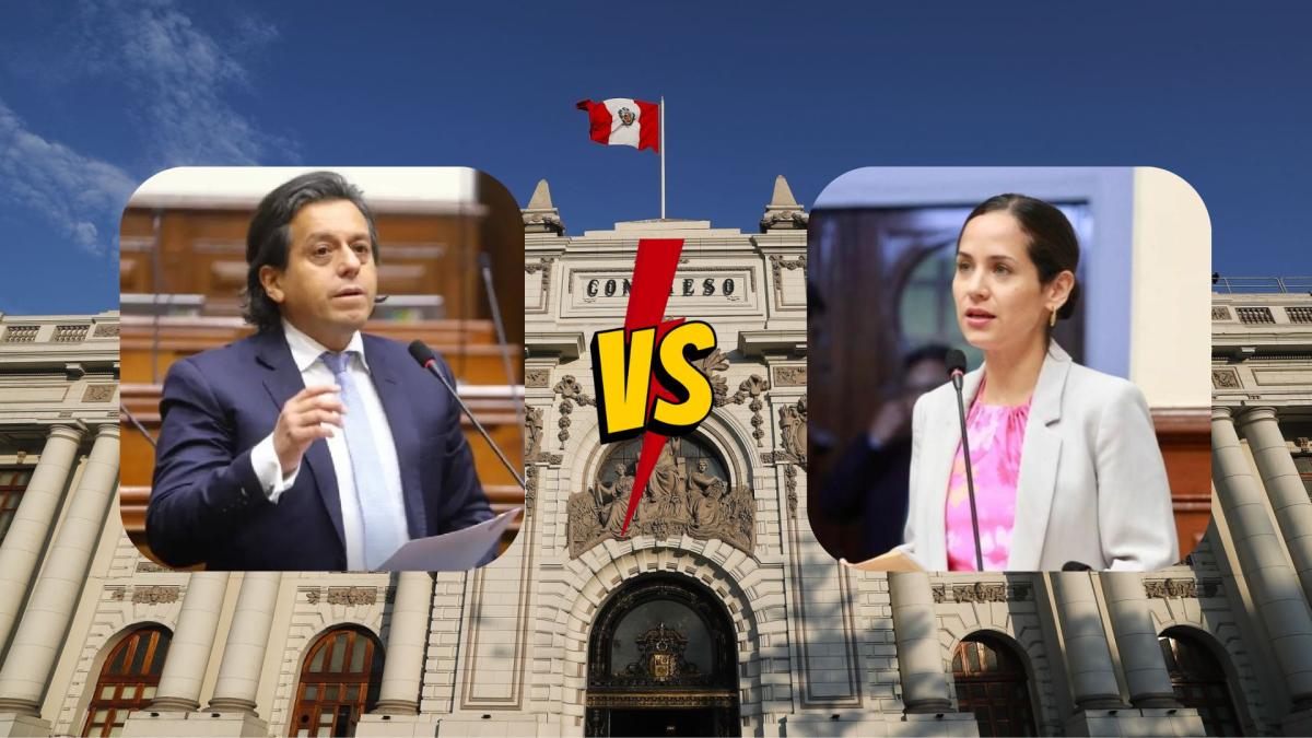 Edward Malaga and Sigrid Bazán discuss law 9475 that would allow the use of transgenics in Peru