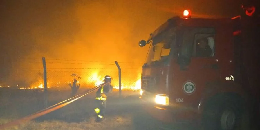 Incendio en La Sierpe, este martes