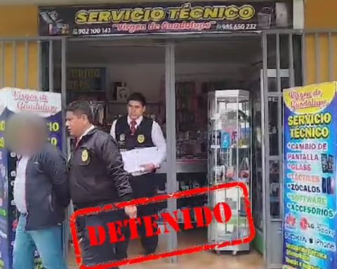 Huancayo: They stop male who had 14 cell phones of doubtful origin in their possession