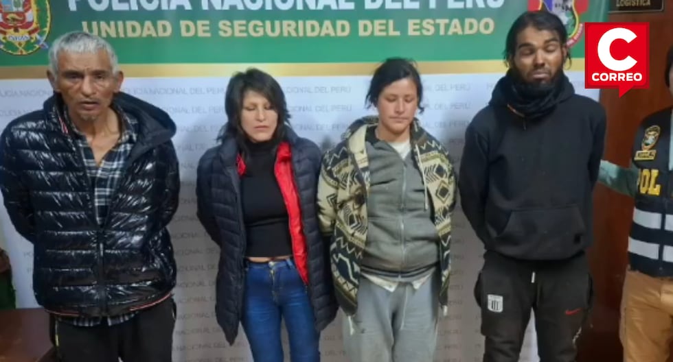 Huancayo: They stop three Peruvians and a Venezuelan for aggravated robbery