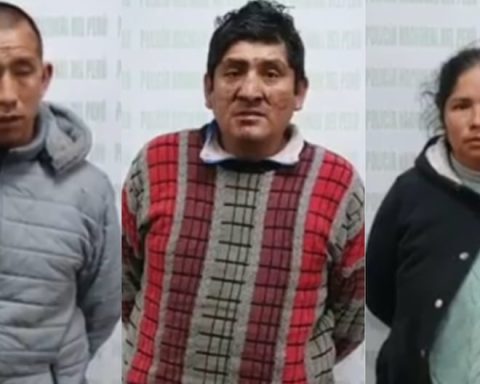 Huancayo: They stop three people who assaulted a policeman during an intervention