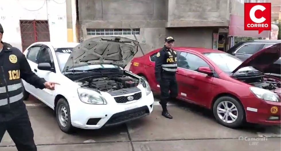 Junín: PNP recovers five cars and a motorcycle taxi with cloned plates