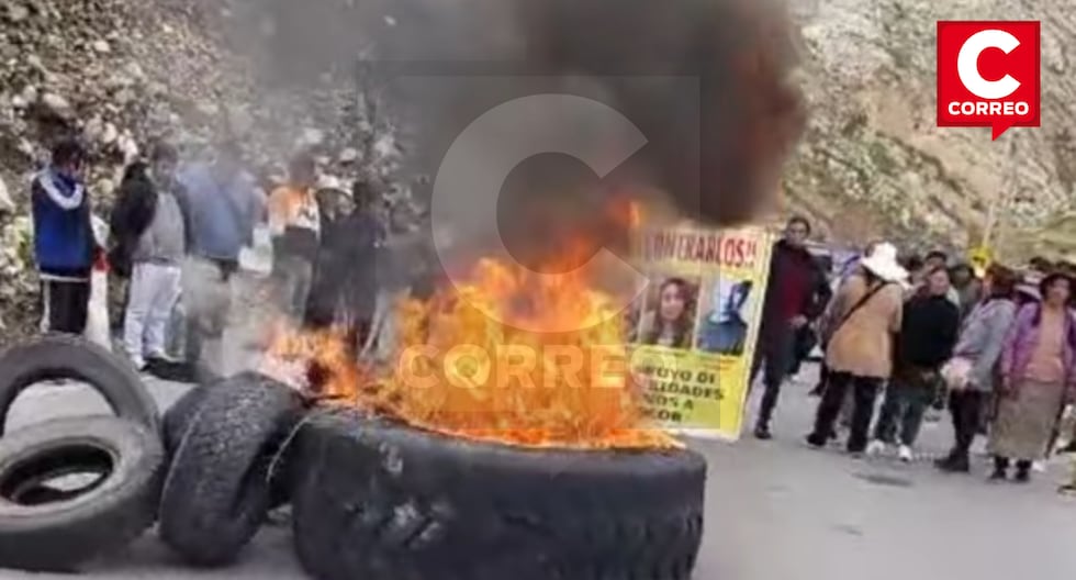 La Oroya: relatives of disappeared on the Mantaro River block the Central Highway